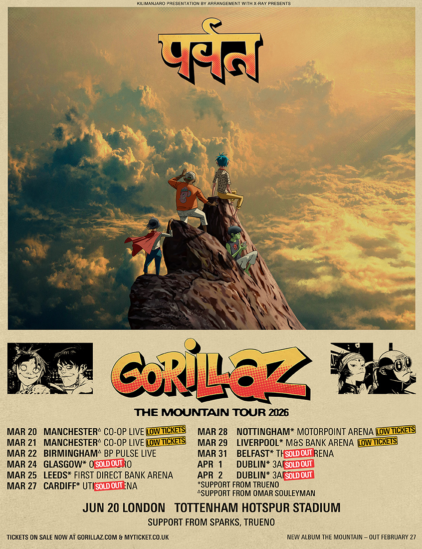 Gorillaz Tour Poster